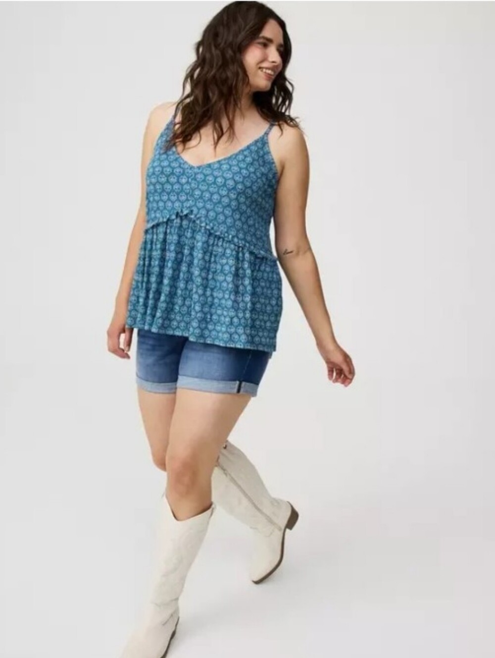 Torrid Ruffle Layered Tank